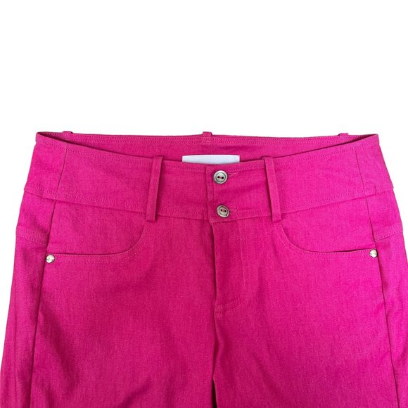 Brenda Beddome Fuchsia Pink Skinny Pants Women's Size 27 Barbiecore - Picture 4 of 13